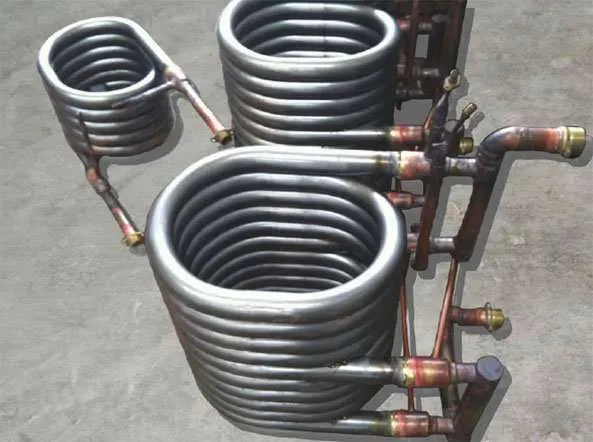 Titanium round coil tube